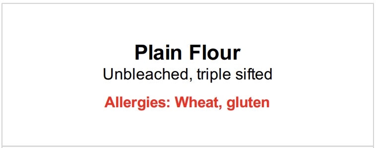 Label Example